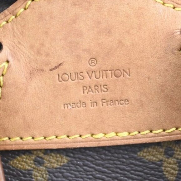 LOUIS VUITTON Montsouris MM Backpack Bag Monogram Leather Brown M51136 72CA328